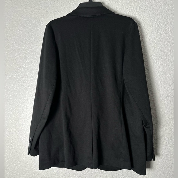 NWT Treasure & Bond Boyfriend Blazer Jacket Black Buttons - Picture 6 of 6